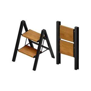 Lightweight Folding Step Stool 2-Step Aluminum Ladder